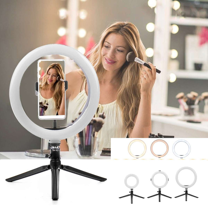 Illuminate Your Creativity with the Compatible with Apple Beauty Ring Light Tripod