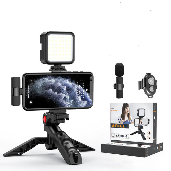 Illuminate Your Content Creation with the Fill Light Microphone Desktop Tripod Mobile Phone