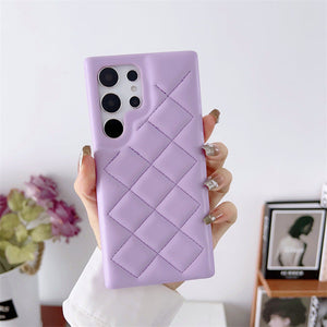 The Ultimate Protection for Your Phone: Diamond Plaid Leather Phone Protective Case