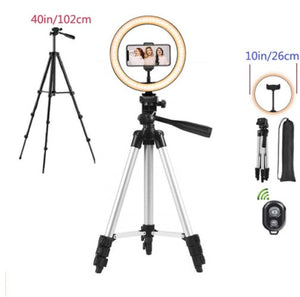 Illuminate Your Creativity with the 3 Colors Ring Light Tripod