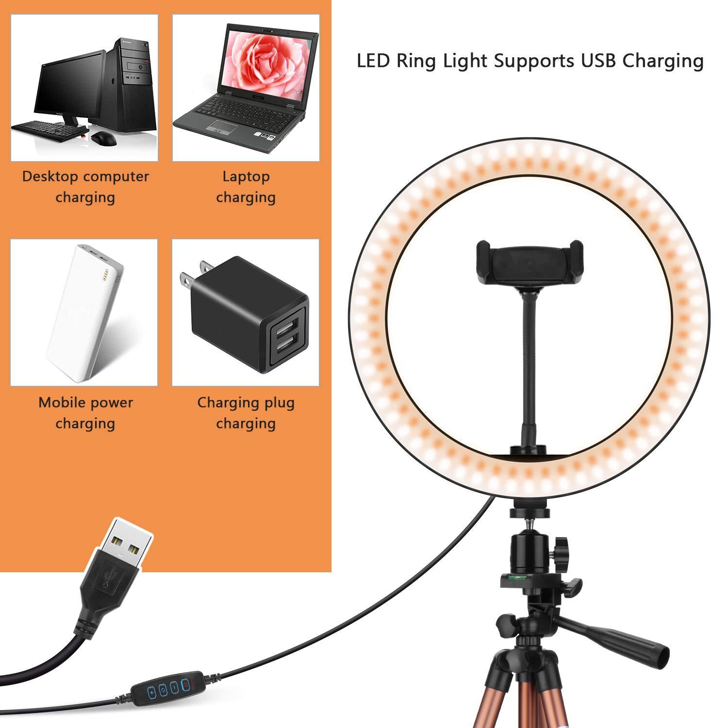 Compatible with Apple Fill desktop ring light tripod