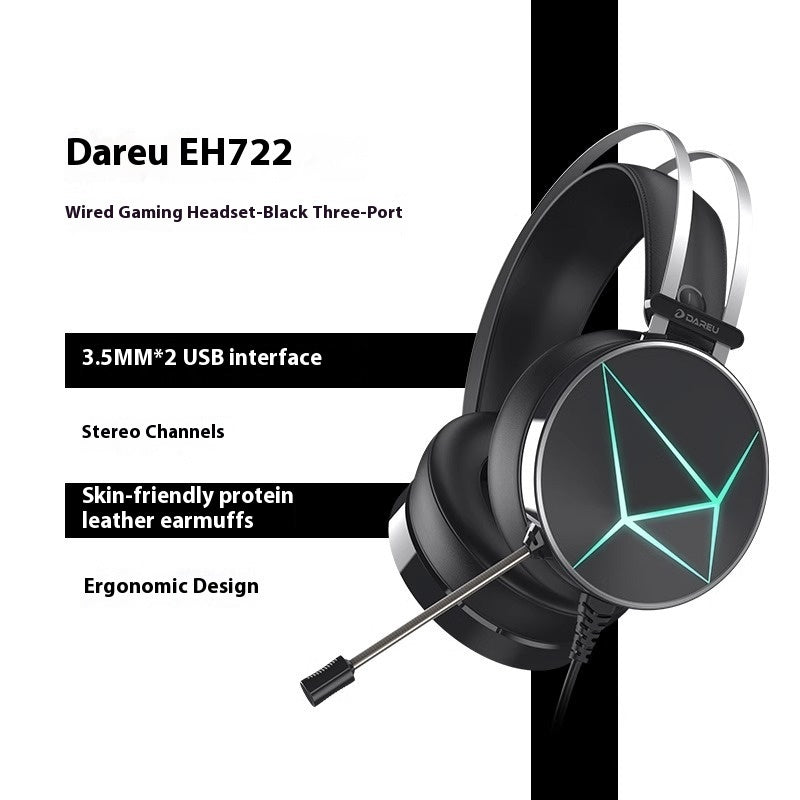 Gaming Electronic Noise Cancelling Wired Headphones