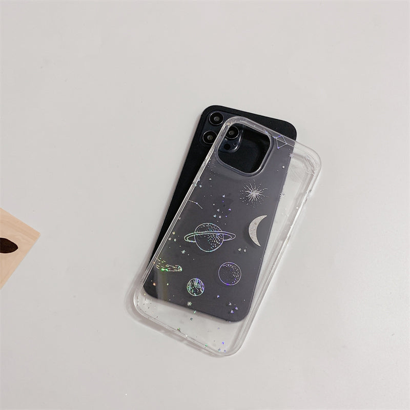 Cosmic Starry Sky Electroplating Mobile Phone Case
