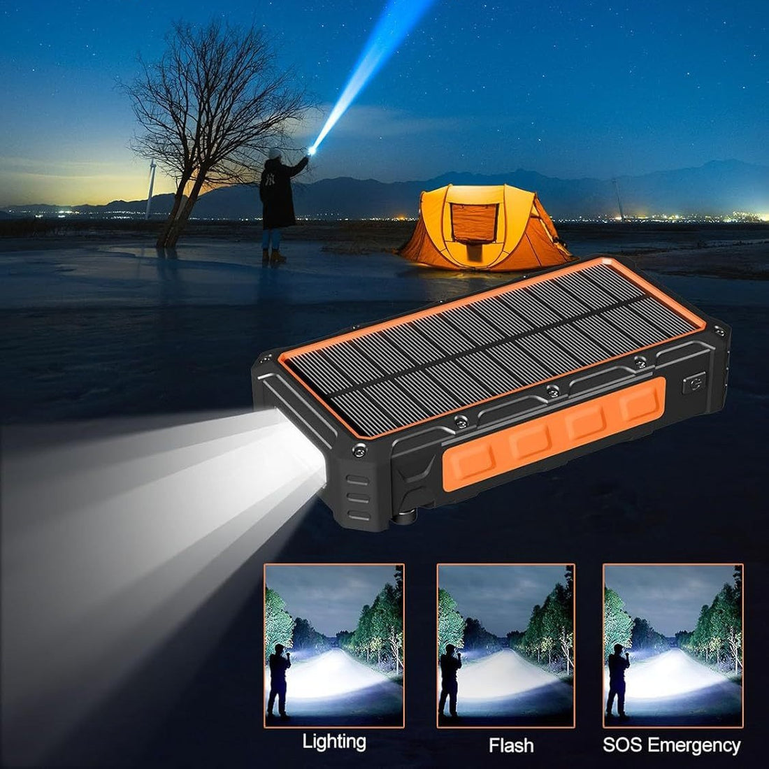 Solar Hand Power Generation Portable Wireless Charging Power Supply