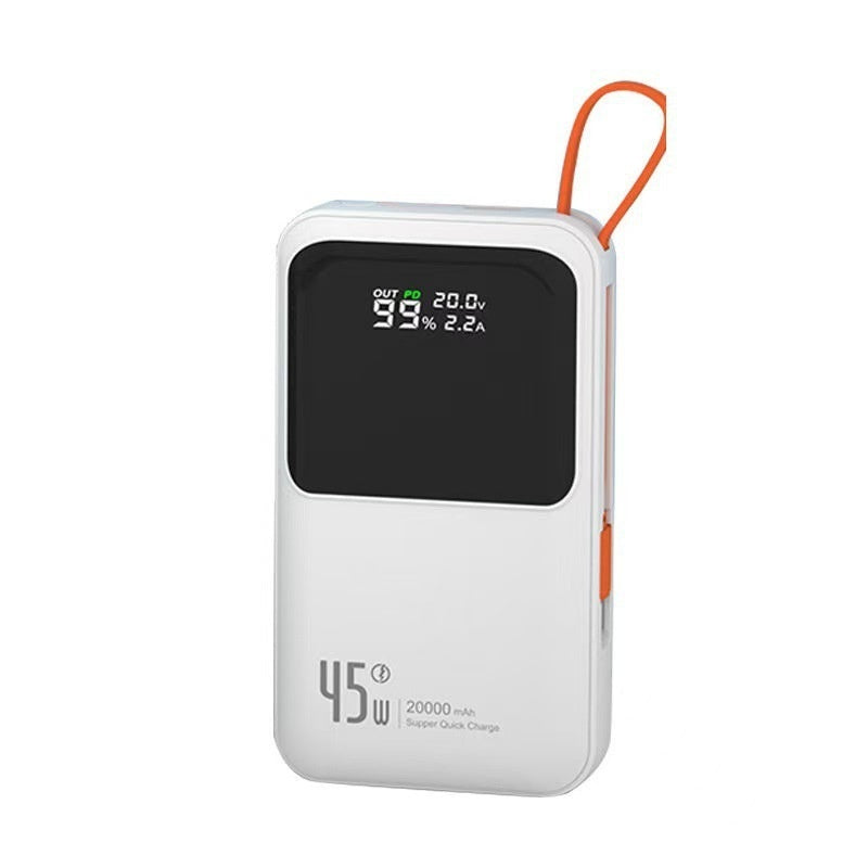 3C Certified 45W Power Bank With Cable 20000 MA Mobile Power Supply