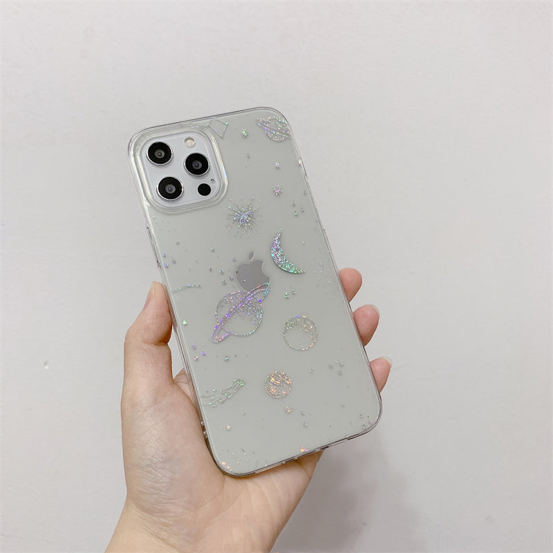Cosmic Starry Sky Electroplating Mobile Phone Case