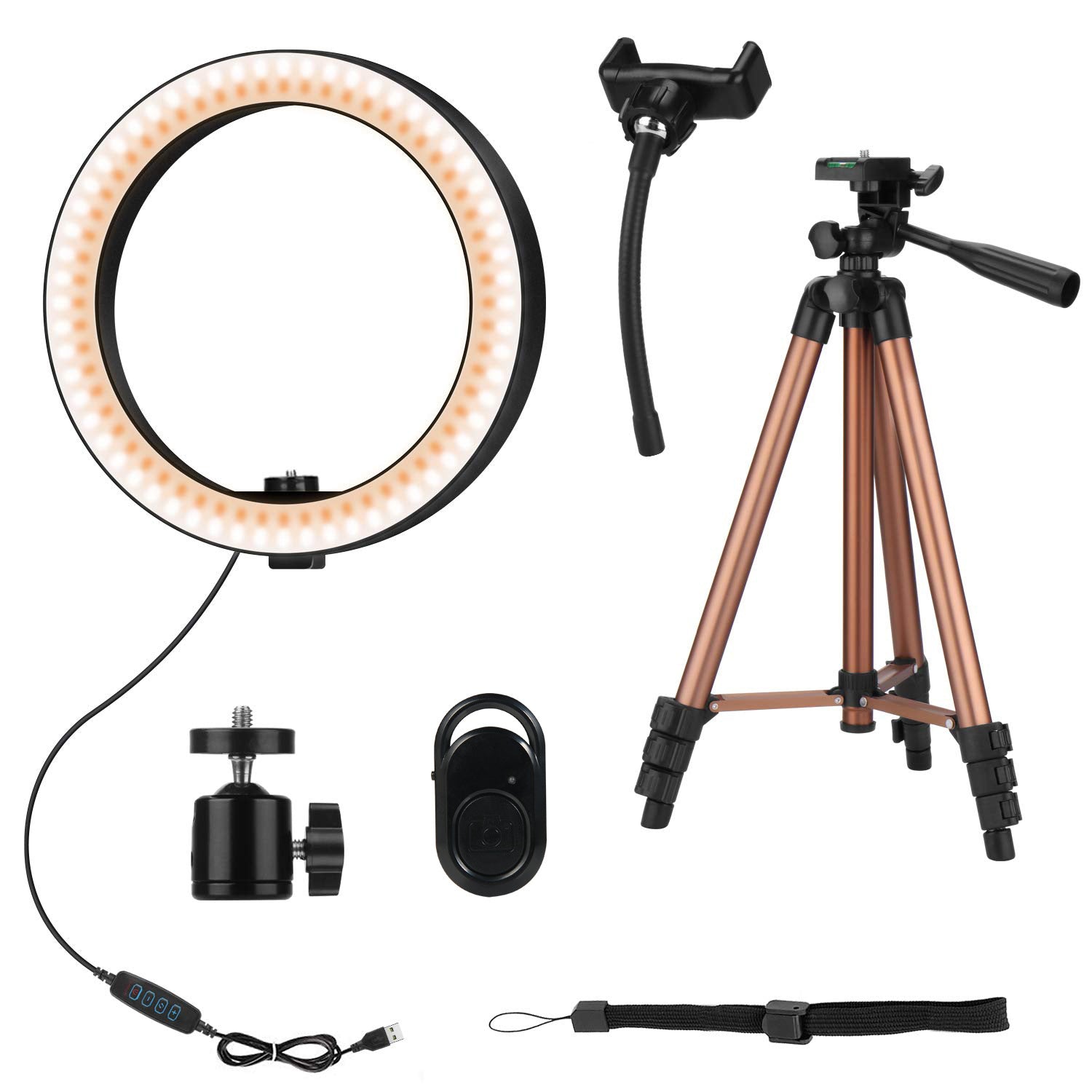 Compatible with Apple Fill desktop ring light tripod