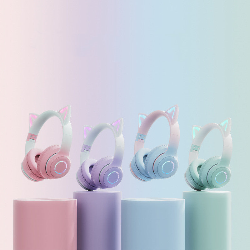 Cat Ear Luminous Electric Competition Wireless Headphone