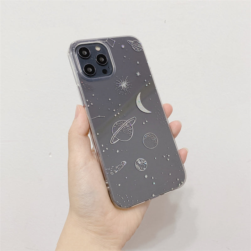 Cosmic Starry Sky Electroplating Mobile Phone Case
