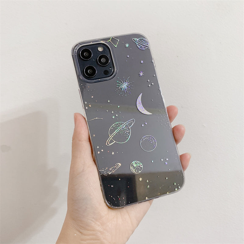 Cosmic Starry Sky Electroplating Mobile Phone Case