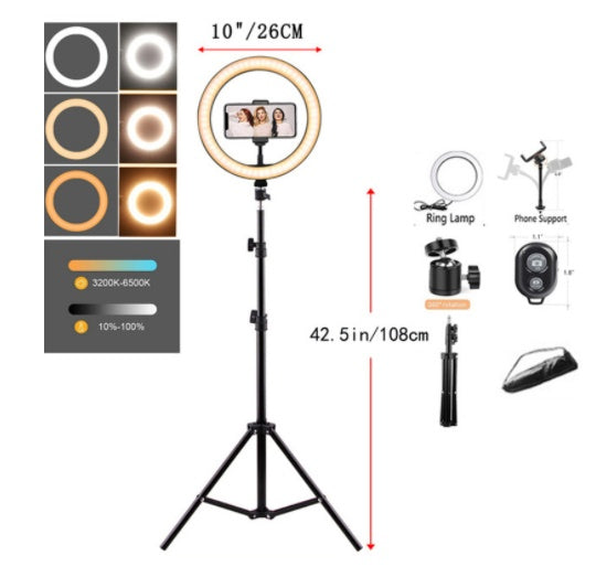3 Colors Ring Light Tripod
