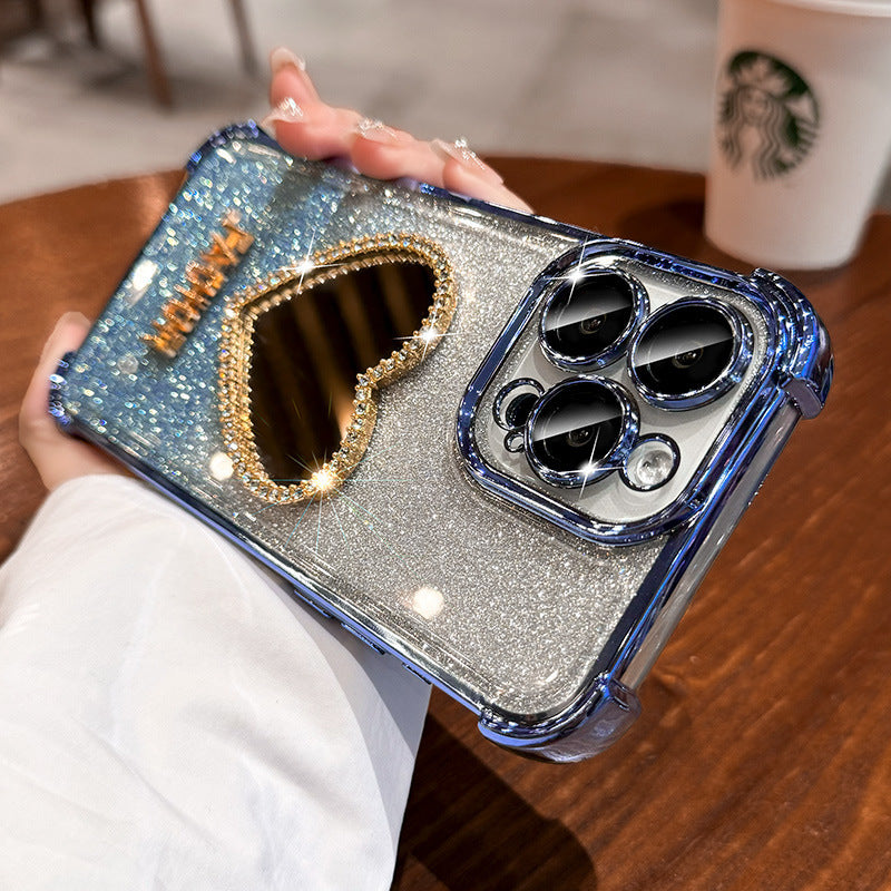 Protective 14 Four-corner Mirror Luxury Phone Cover