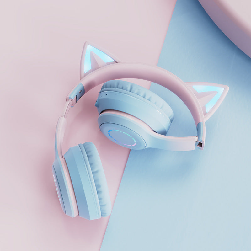 Cat Ear Luminous Electric Competition Wireless Headphone