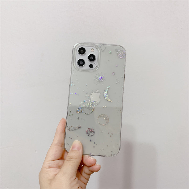 Cosmic Starry Sky Electroplating Mobile Phone Case