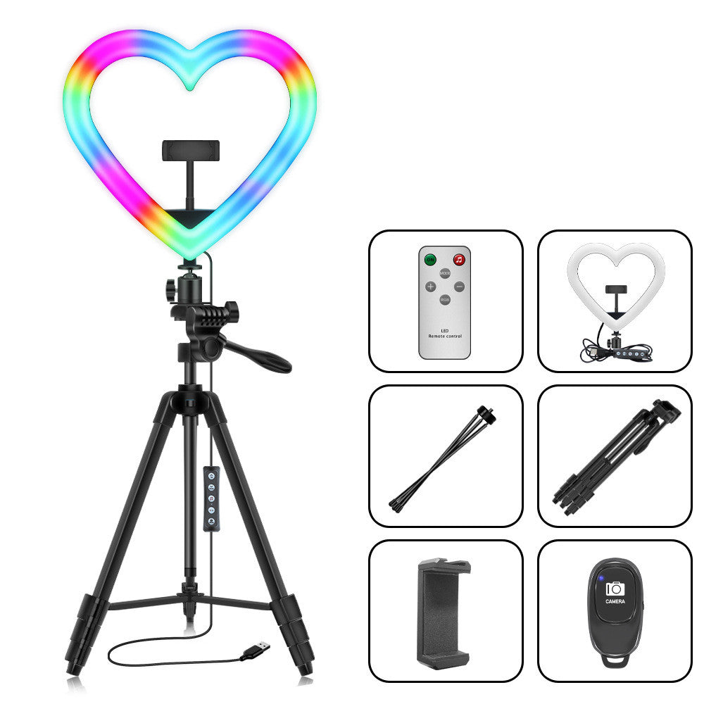 12 Inch Love Music Style RGB Ring Light Tripod