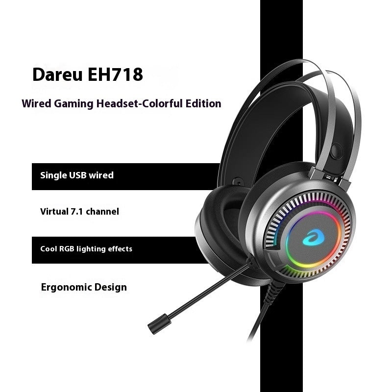 Gaming Electronic Noise Cancelling Wired Headphones